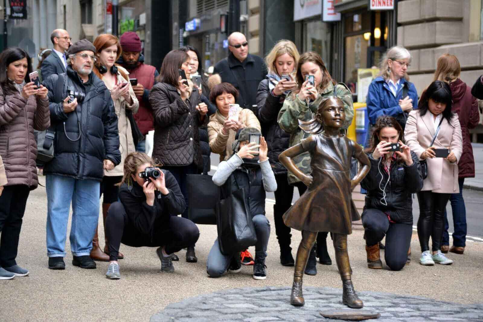 Fearless Girl statue New York by Vivalapenler via iStock